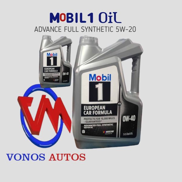 Mobil 1 0W-40, full synthetic motor oil